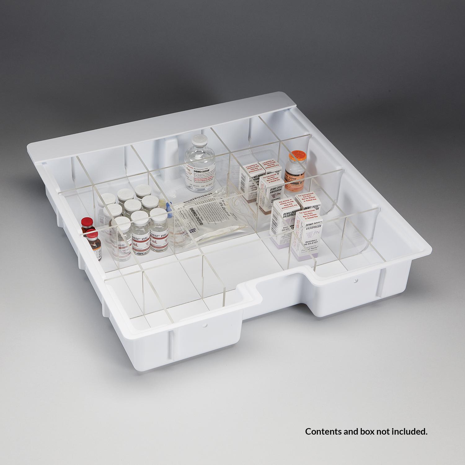 HCL® Clear Acrylic Divider Set for Crash Cart Box for Metro