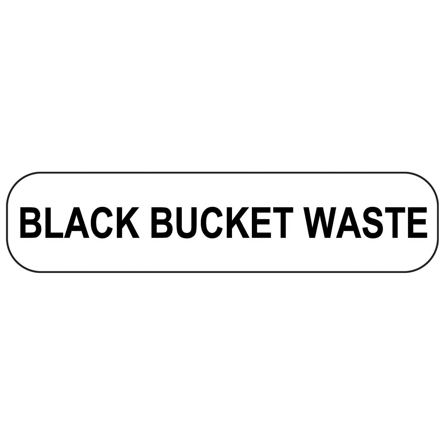 Black Bucket Waste Labels - 18226 - Health Care Logistics®