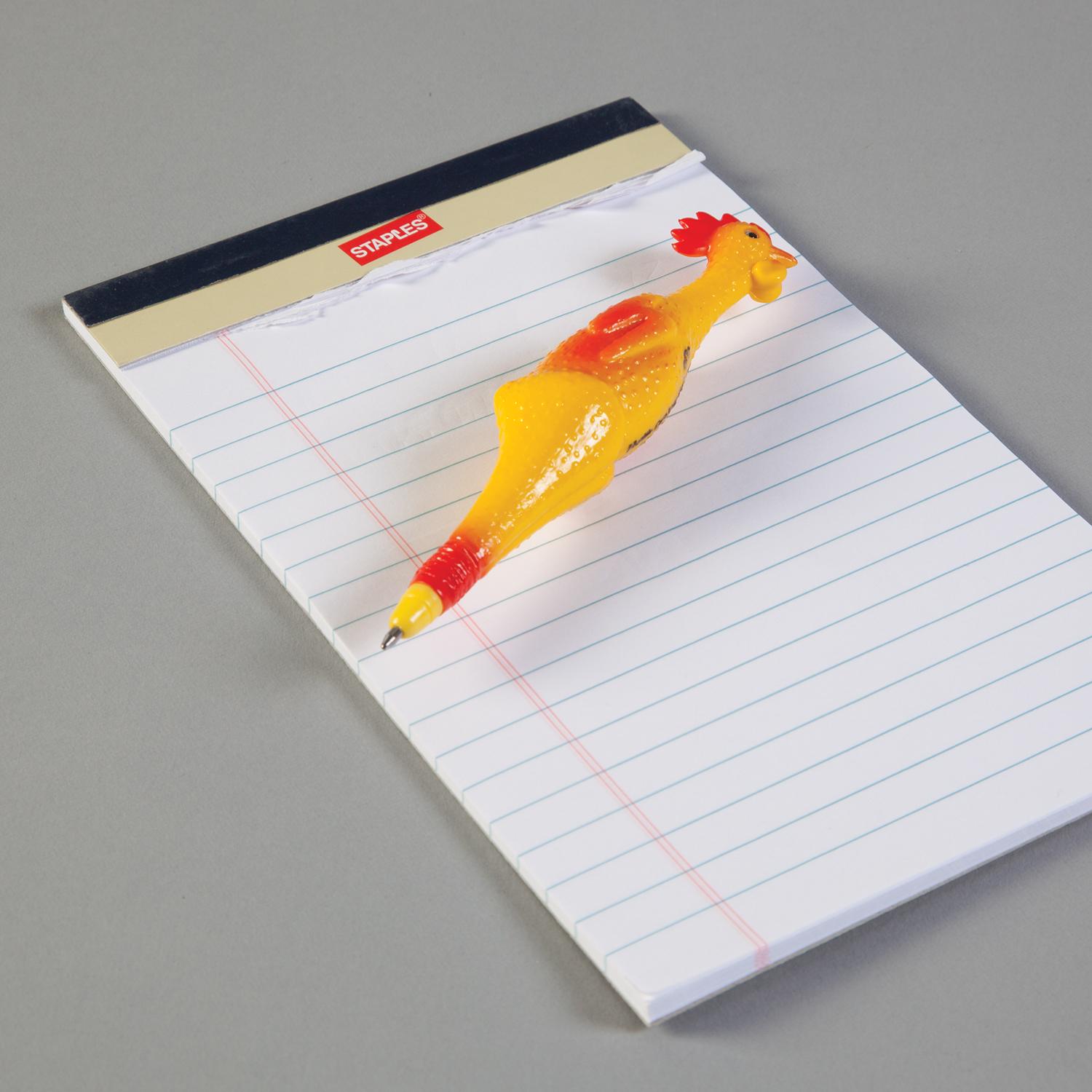 Rooster Chicken Self-Inking Rubber Stamp - 1/2 Inch Mini Stamp With Yellow Ink For Crafting, Planners - View #5