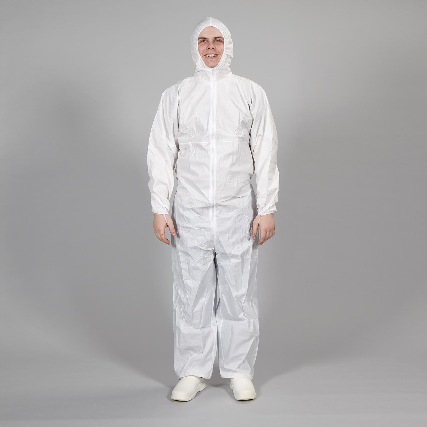 Coveralls w/ Hoods, Non-Sterile, Medium - 20207M - Health Care