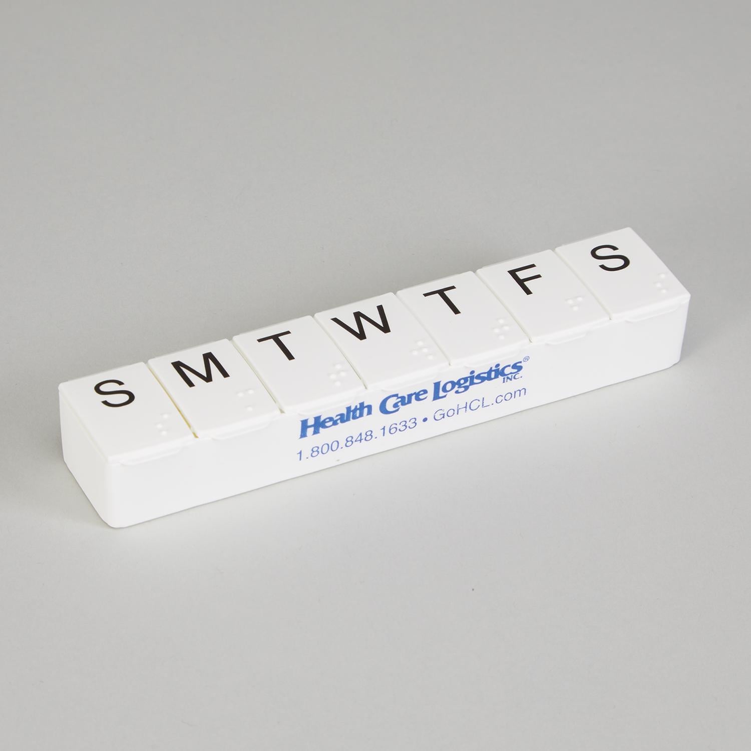 小物 L'Appartement GOODGRIEF! Medicine Case HCL® Seven-Day Medication Organizer - 7756W-01 - Health Care