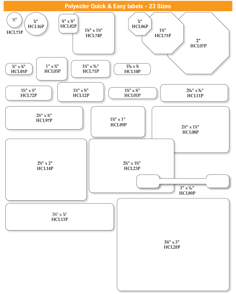 Printed poly labels