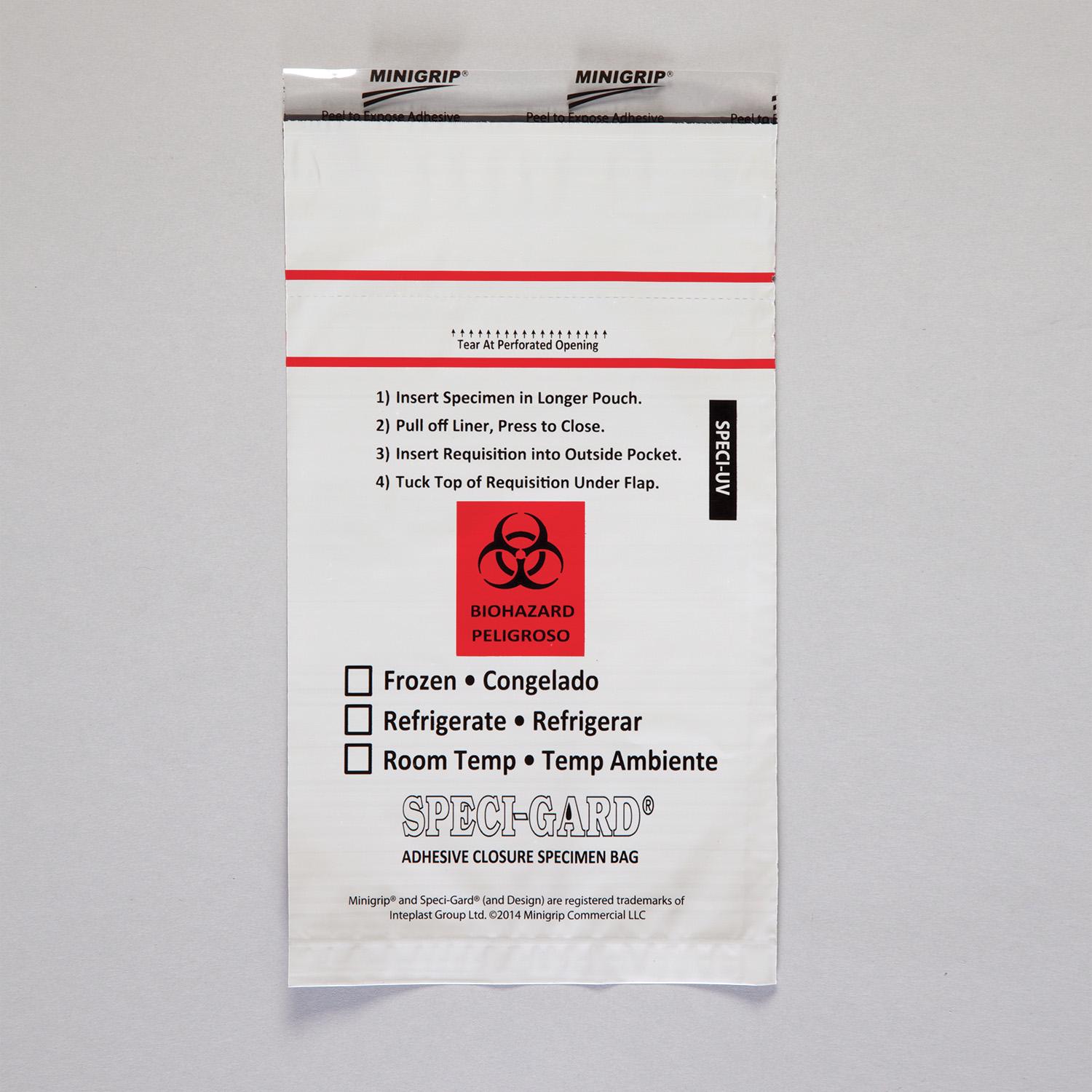 UV Blocking Specimen Transport Bags, 6 x 10 - 18979 - Health Care