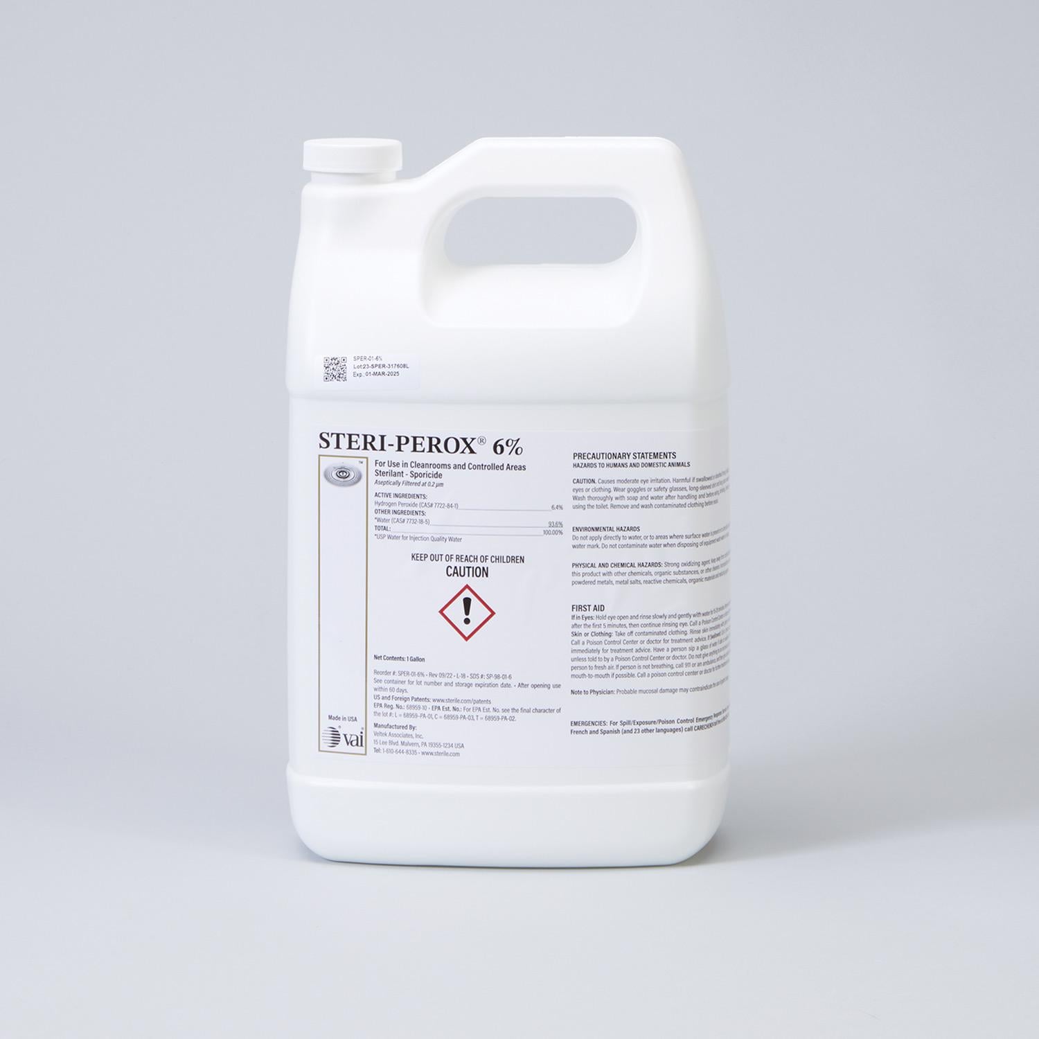 セキュリティ・セーフティ yoidoreChopper STERI-PEROX® 6%, Non-Sterile, 1-Gallon, Case - 19523-31 - Health