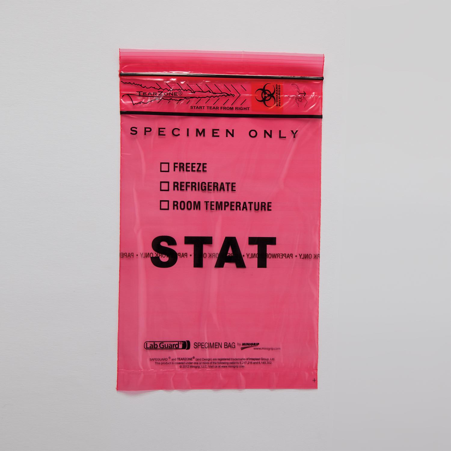 【美品】 MEDICAL SUSTAINMENT BAG Biohazard STAT Bags, 6 x 9 - 9515 - Health Care Logistics®