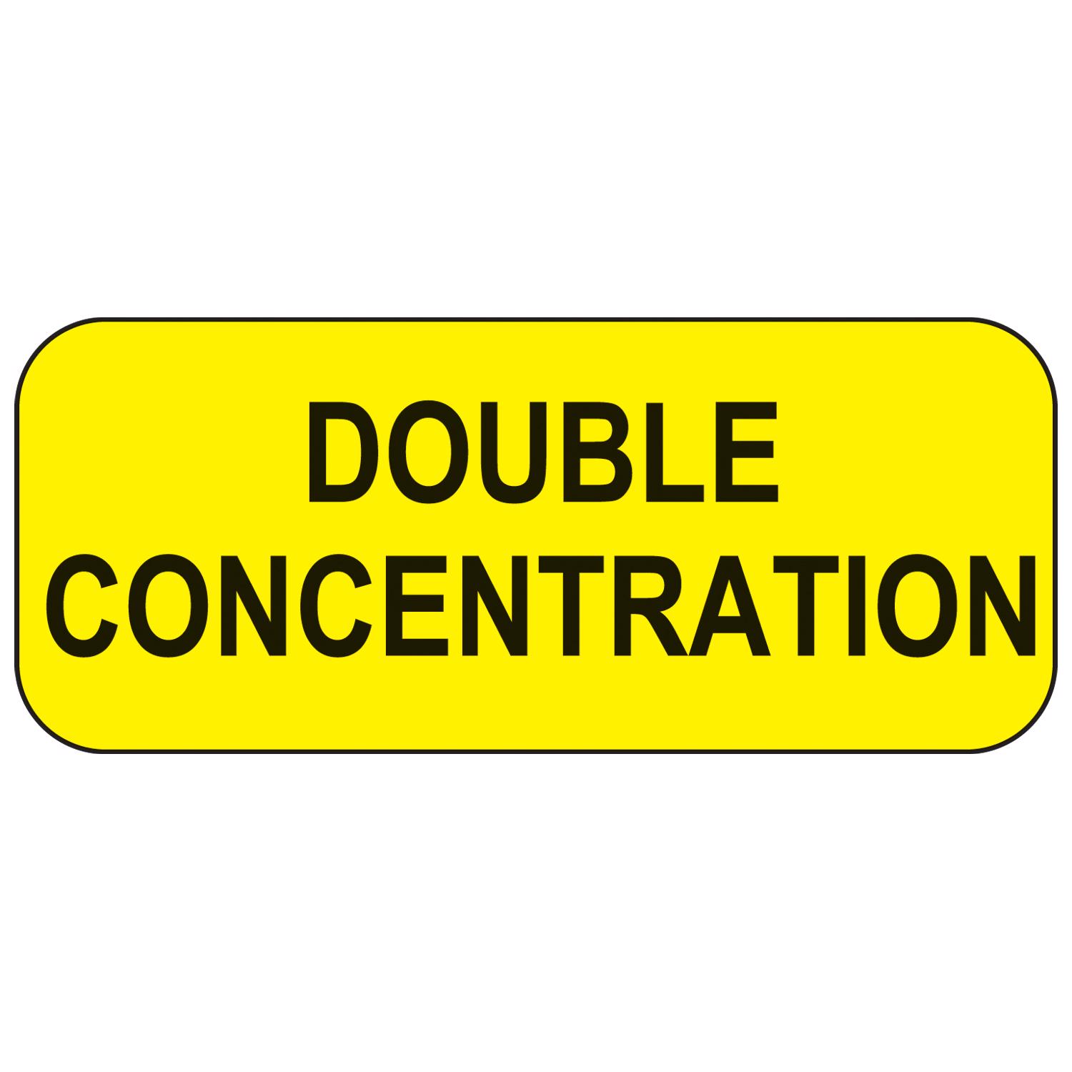 Double Concentration Labels - 17863 - Health Care Logistics®