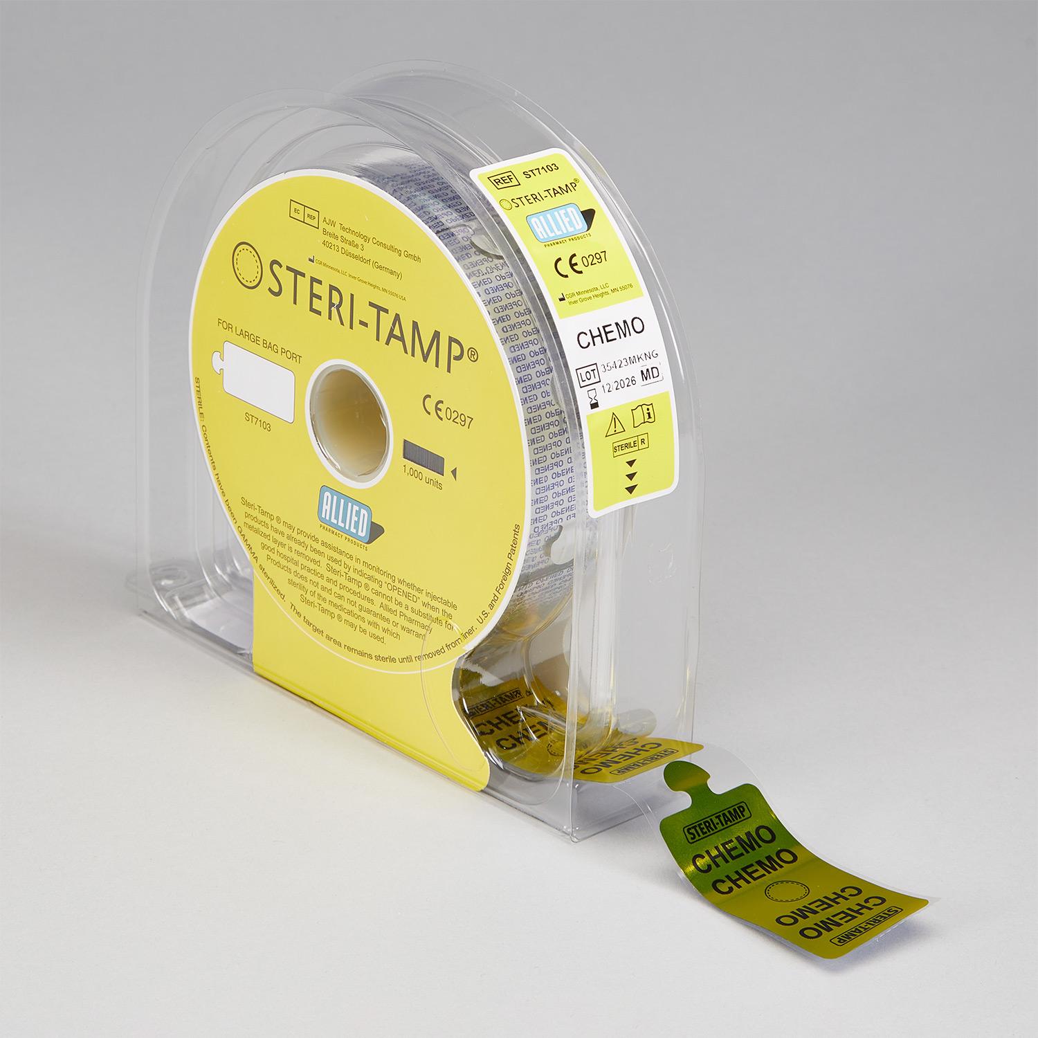 Sterile Steri-Tamp® CHEMO Bag Port Seals TE - 18695 - Health Care