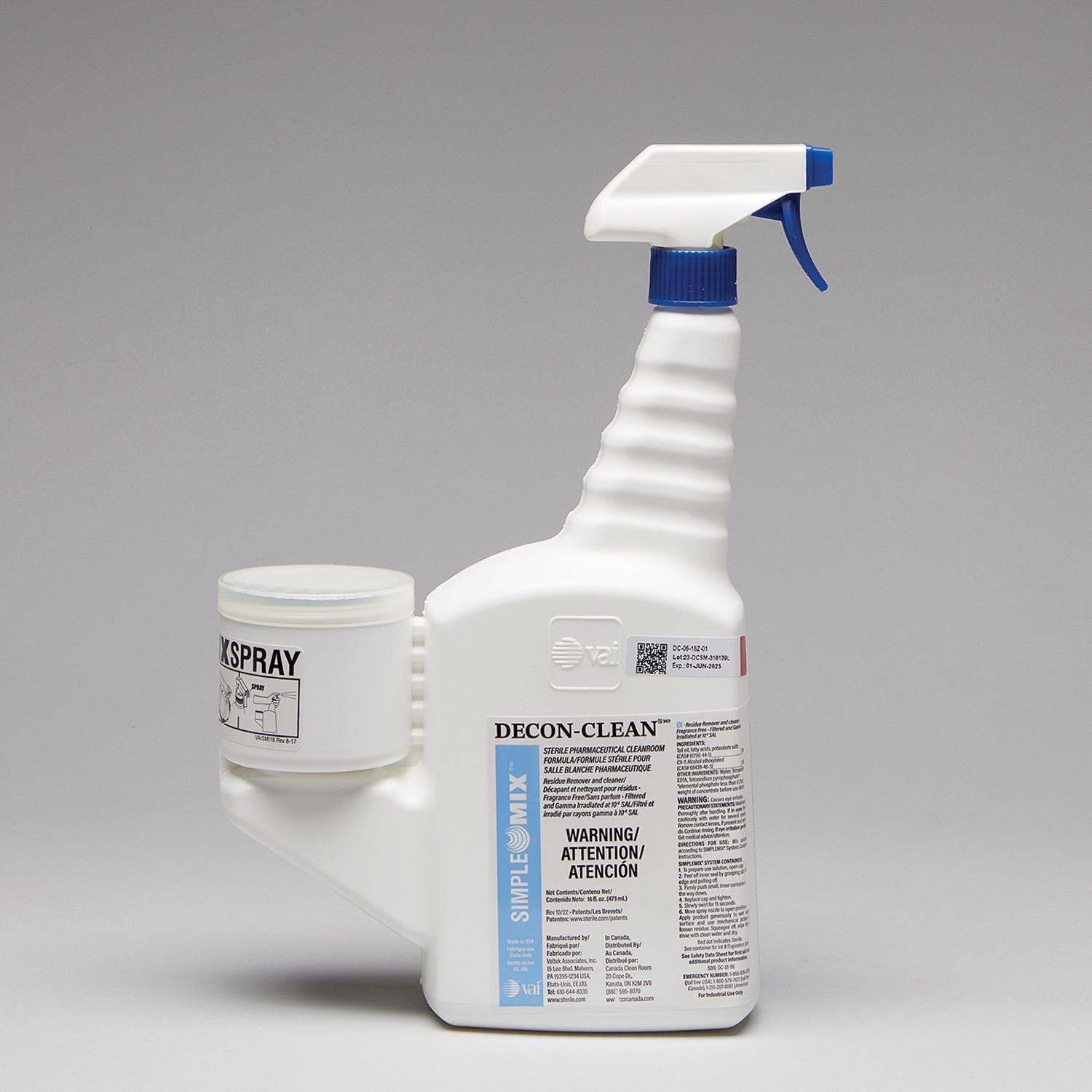 Sterile DECON-CLEAN® SIMPLEMIX® Trigger Spray, 16 oz. - 19177