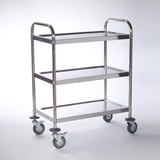 【限定価格セール！】 Cart, Duty Light Steel Stainless 3-Shelf Health - 17827 - 洋書