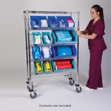 Slanted-Shelf Wire Racks - Health Care Logistics®