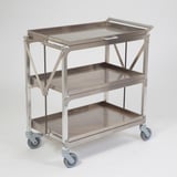 Folding Stainless Steel Cart - 19306 - Health Care Logistics®