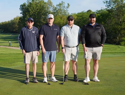 P C C F golf outing pro shot