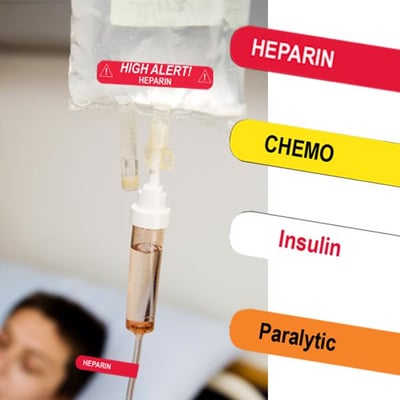 Iv line tracinig labels