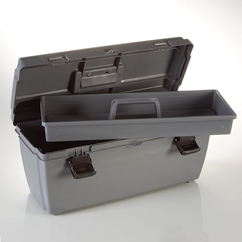 Med/Surg Box, 20 x 9 x 8, Gray - 21112GR - Health Care Logistics