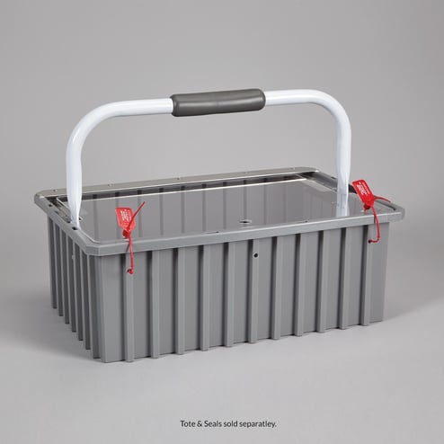 Security Transport Tote with Lid, 16.5x6x11 - 5331 - Health Care