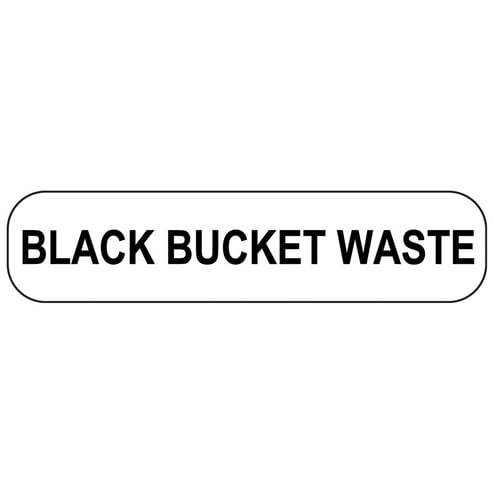 Black Bucket Waste Labels - 18226 - Health Care Logistics®