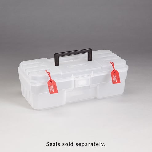 Med/Surg Box With Security Seal Eyelet, 12 Inch, Clear - 1372C