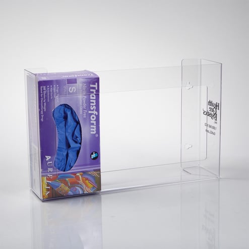 HCL® Glove Box Holder, Clear PETG, Double - 7466-01 - Health Care