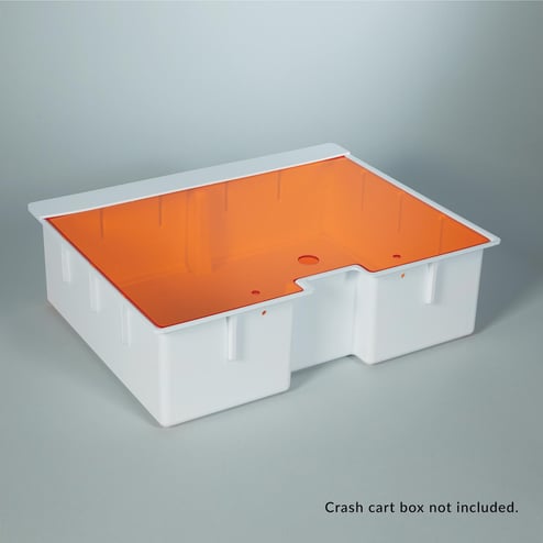 HCL® Amber Slide-In Lid Only For Metro® Lifeline™ Crash Cart Box
