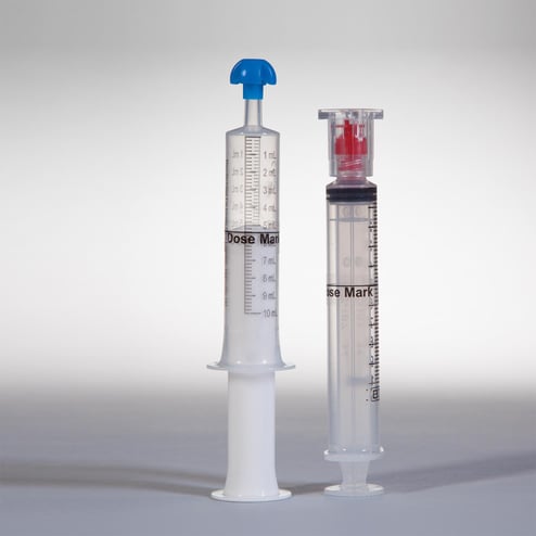 KwikDose™ Oral Dispensers with Tip Caps, 1mL, Amber - 21185A