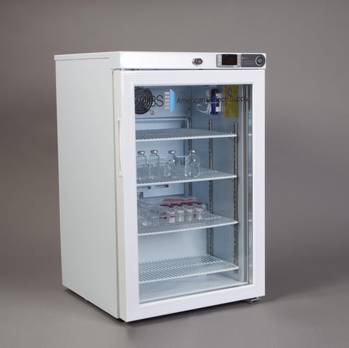 ABS Freestanding Pharmacy/Vaccine Refrigerator, 2.5 cu. ft., °C