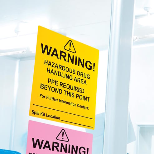 Hazardous Drug Warning Cling - 19898 - Health Care Logistics®