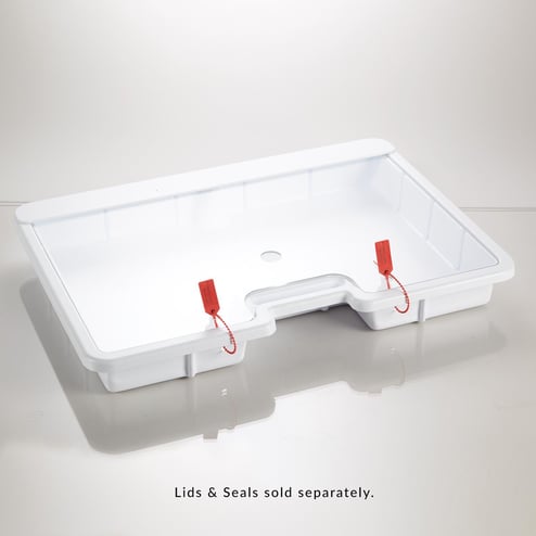 Full Size Colored Crash Cart Box w/ Built-In Handle Box Only, Blue