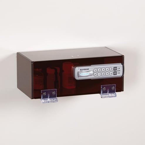 HCL® Locking Polycarb Wall Box, Amber, 10x4x5 - 20462 - Health