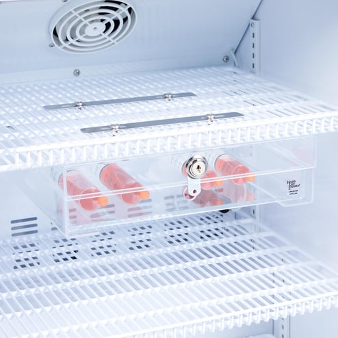 HCL® Slim Acrylic Refrigerator Box, Key Lock - 3722 - Health Care