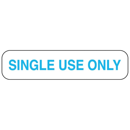 Single Use Only Labels - 2054 - Health Care Logistics®