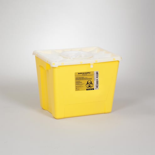 Executive Series Flare Top Trash Receptacle with Door and