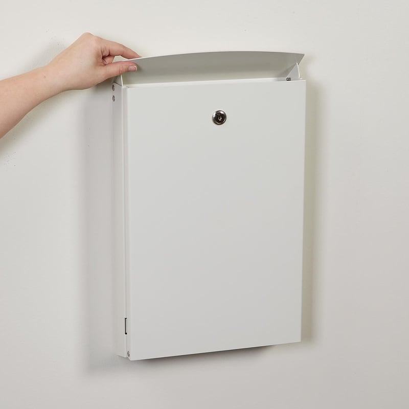 Drop Box, 11½ x 17¼ x 3½, Key Lock - 17683 - Health Care Logistics