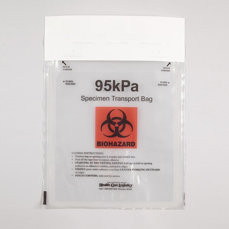 Biohazard 95kPa Bags, 6 x 9- Health Care Logistics®