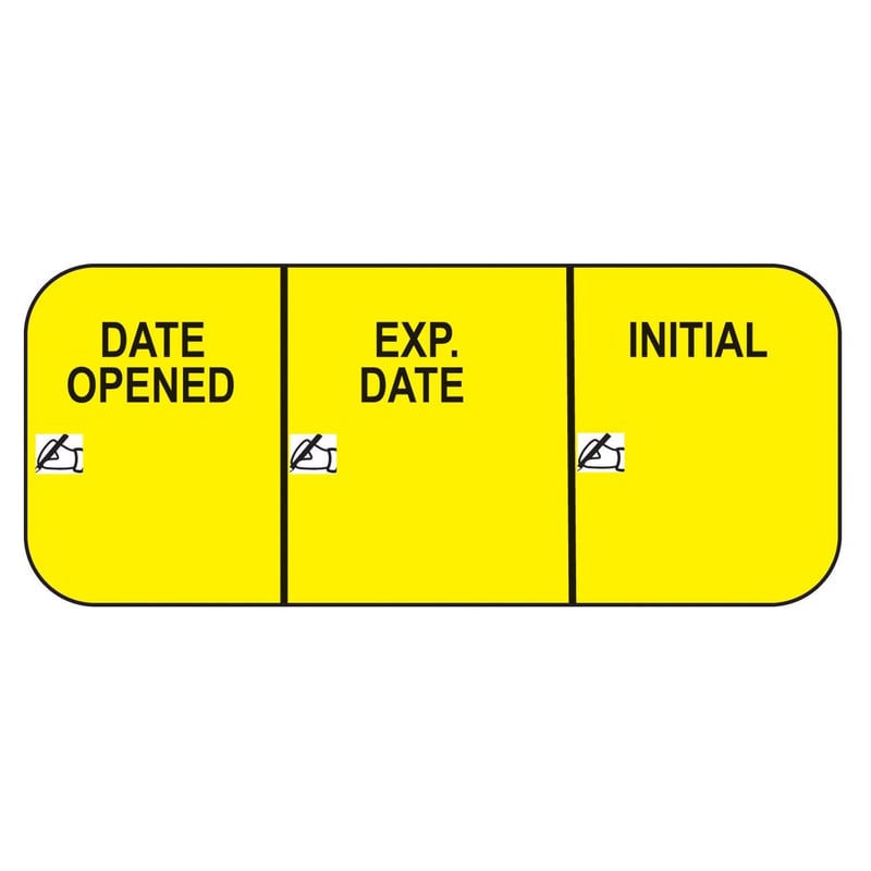 Date Opened Labels - 17638 - Health Care Logistics®