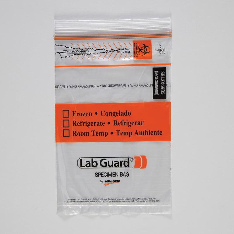 Biohazard Specimen Bags - Health Care Logistics®