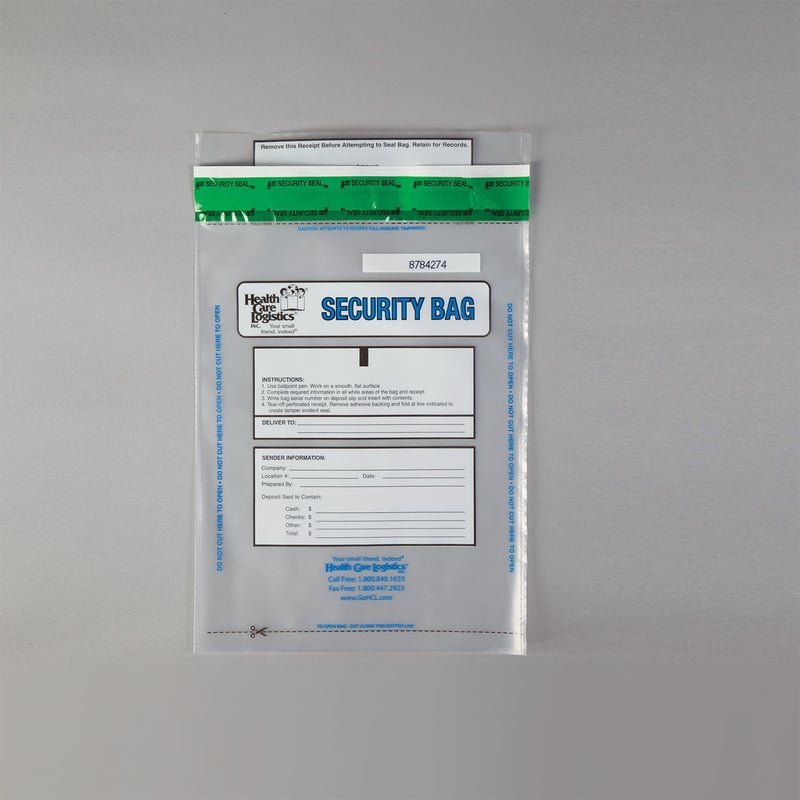 HCL® Alert Void Security Bags, Clear, 8 x 10 - 10472 - Health Care