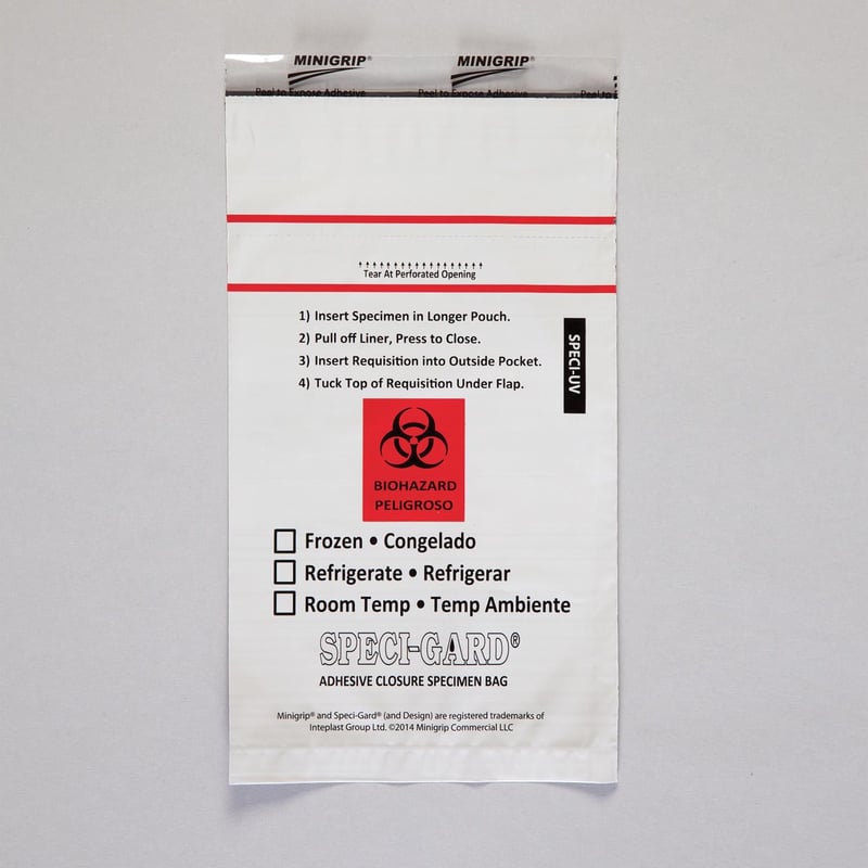 UV Blocking Specimen Transport Bags, 6 x 10 - 18979 - Health Care