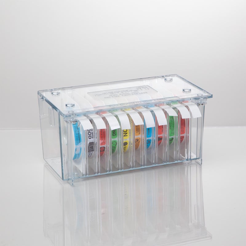 Aviditi Wall Mount Label Dispenser - 8 1/2 Inch Label Holder For Organized Workspaces