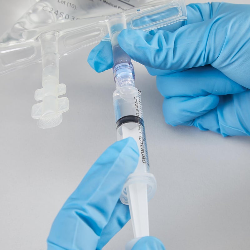 Sterile EcoFLX™ Empty IV Bags, 250mL, Needle-Free Valve - 21195