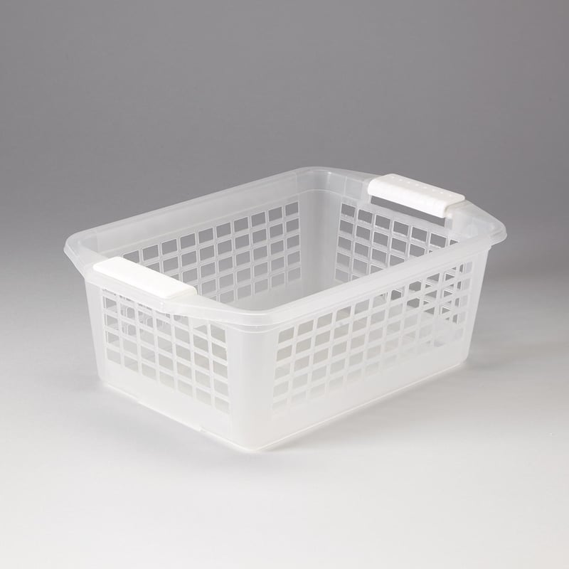 Flip and Stack Storage Basket, 9.5x3x6, Blue - 18324B - Health