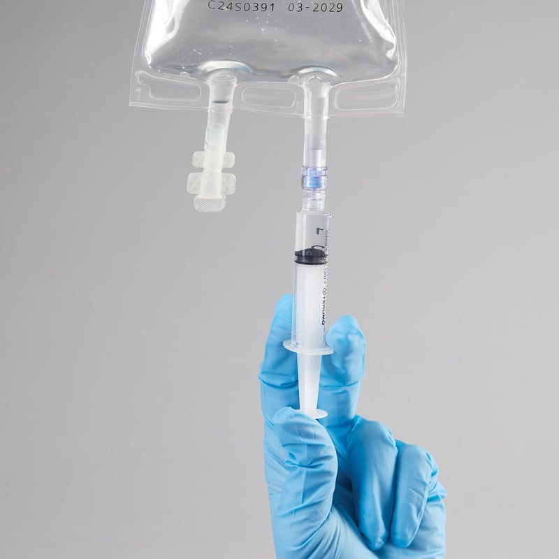 Sterile EcoFLX™ Empty IV Bags, 250mL, Needle-Free Valve - 21195