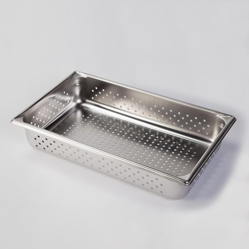 Perforated Stainless Steel IV Tray - 19782 - Health Care Logistics®